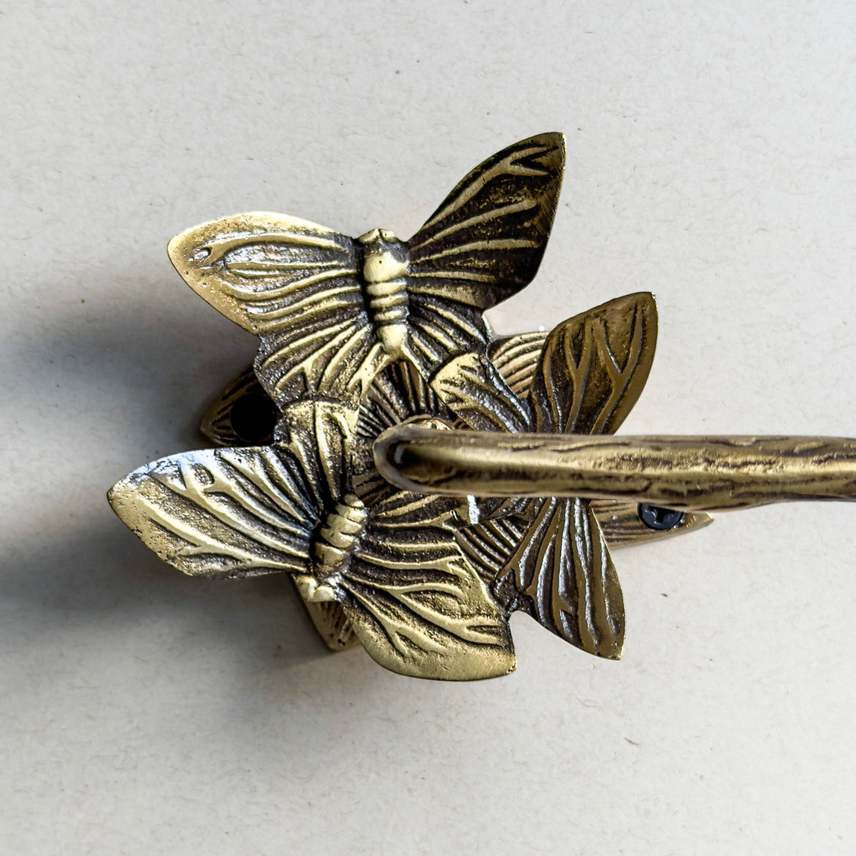Brass Antique Butterfly Toilet Paper Roll Holder