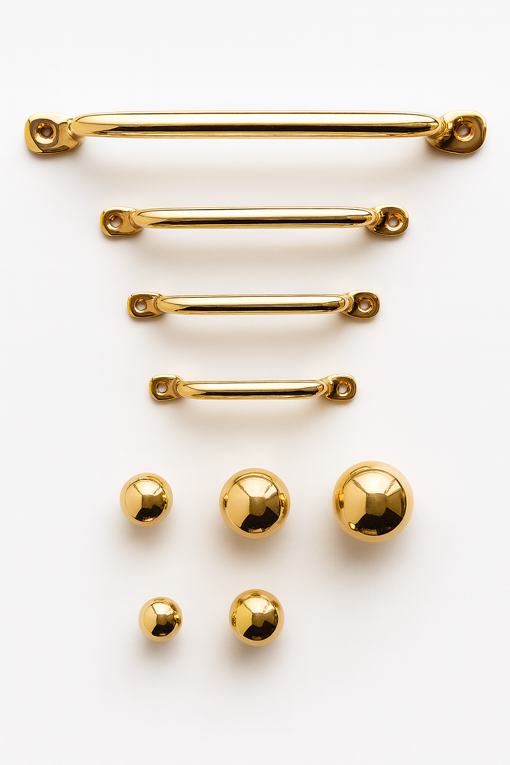Polished Brass Cabinet & Dresser Handles/Pulls