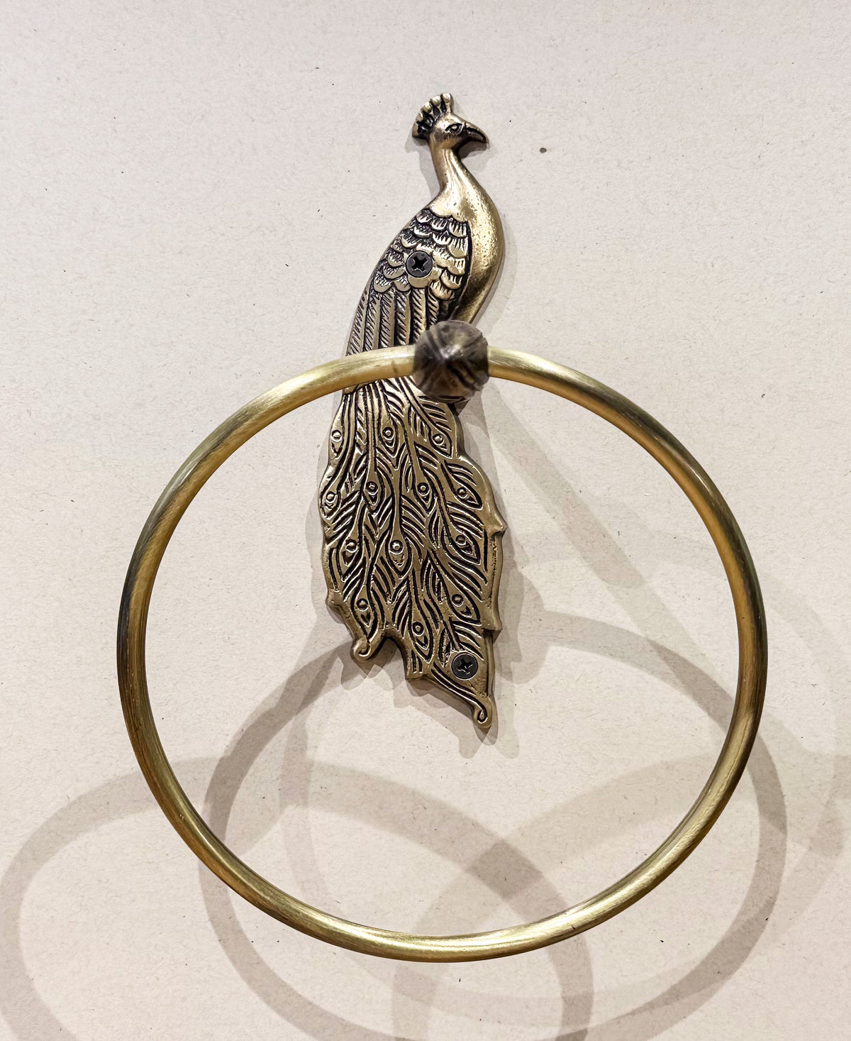 Peacock Antique Collection Bundle Pack (4 Pcs) | Towel Ring + Roll Holder + Hook + Rack