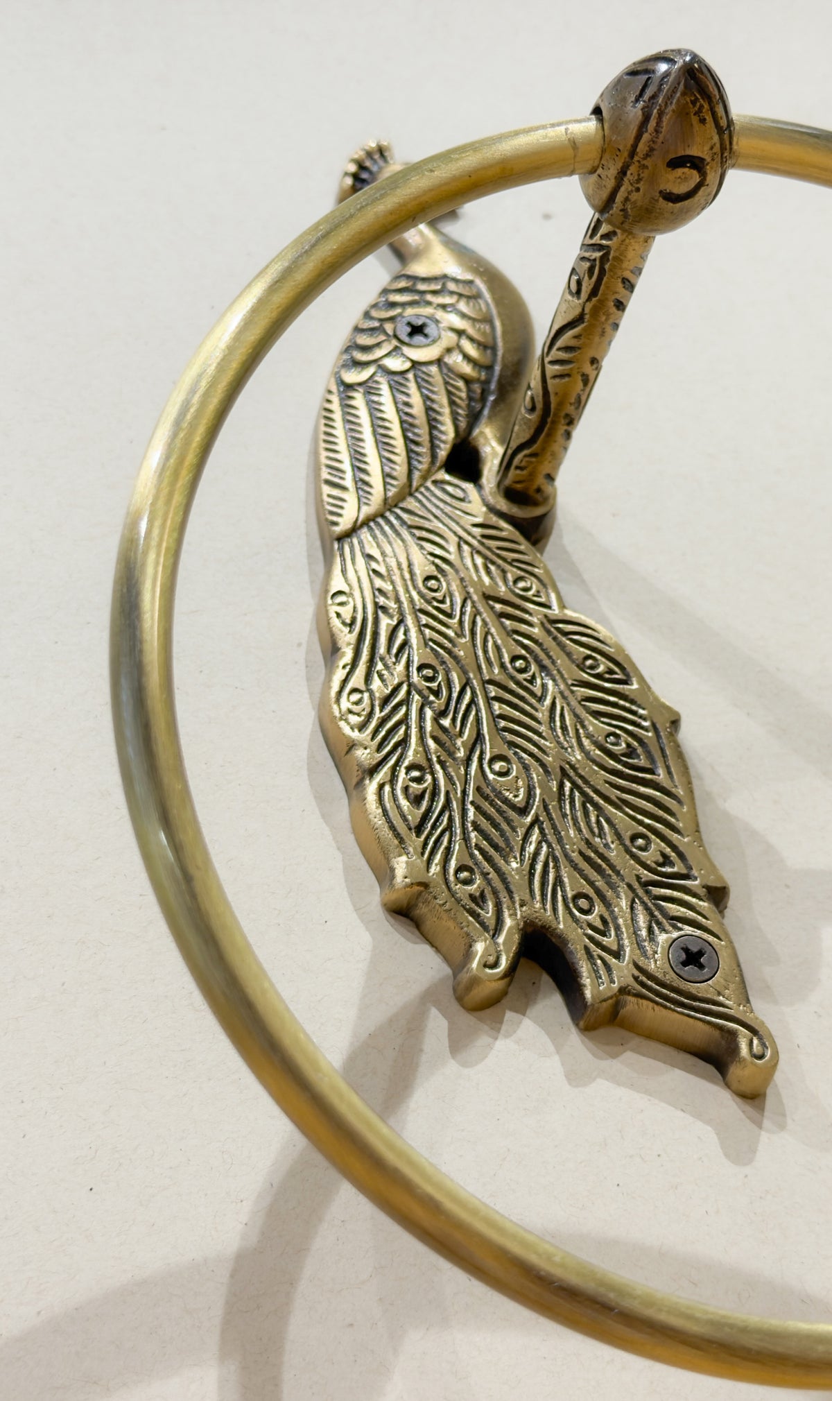 Peacock Antique Collection Bundle Pack (4 Pcs) | Towel Ring + Roll Holder + Hook + Rack