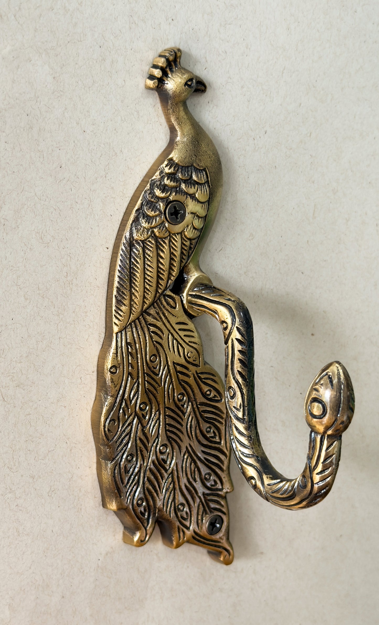 Peacock Brass Antique Hook