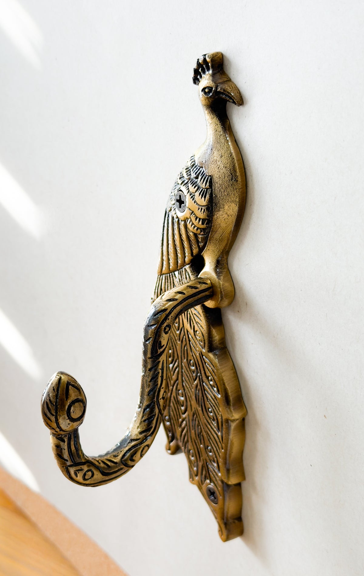 Peacock Brass Antique Hook