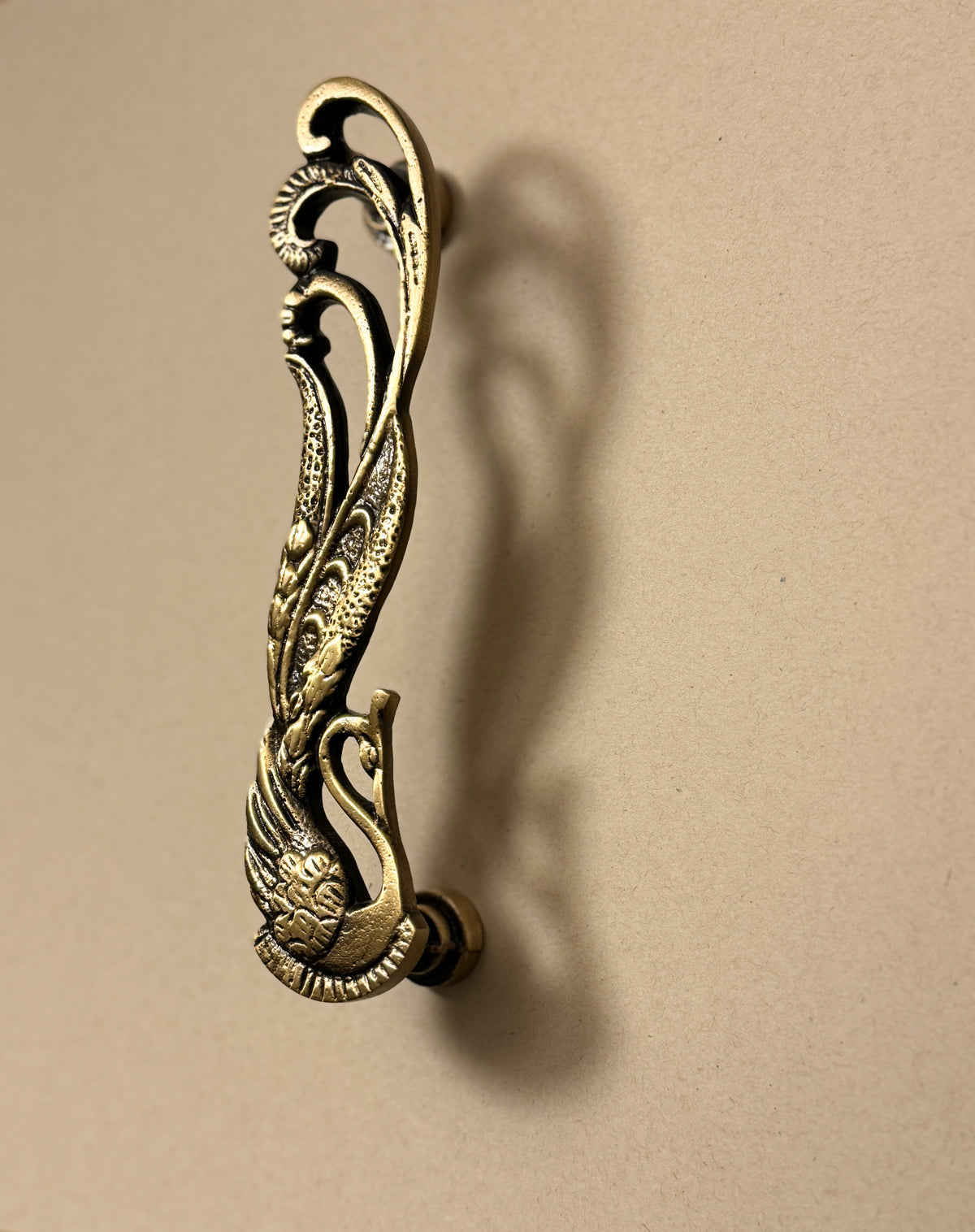 Antique Brass Peacock Cabinet & Door Handles/Pulls