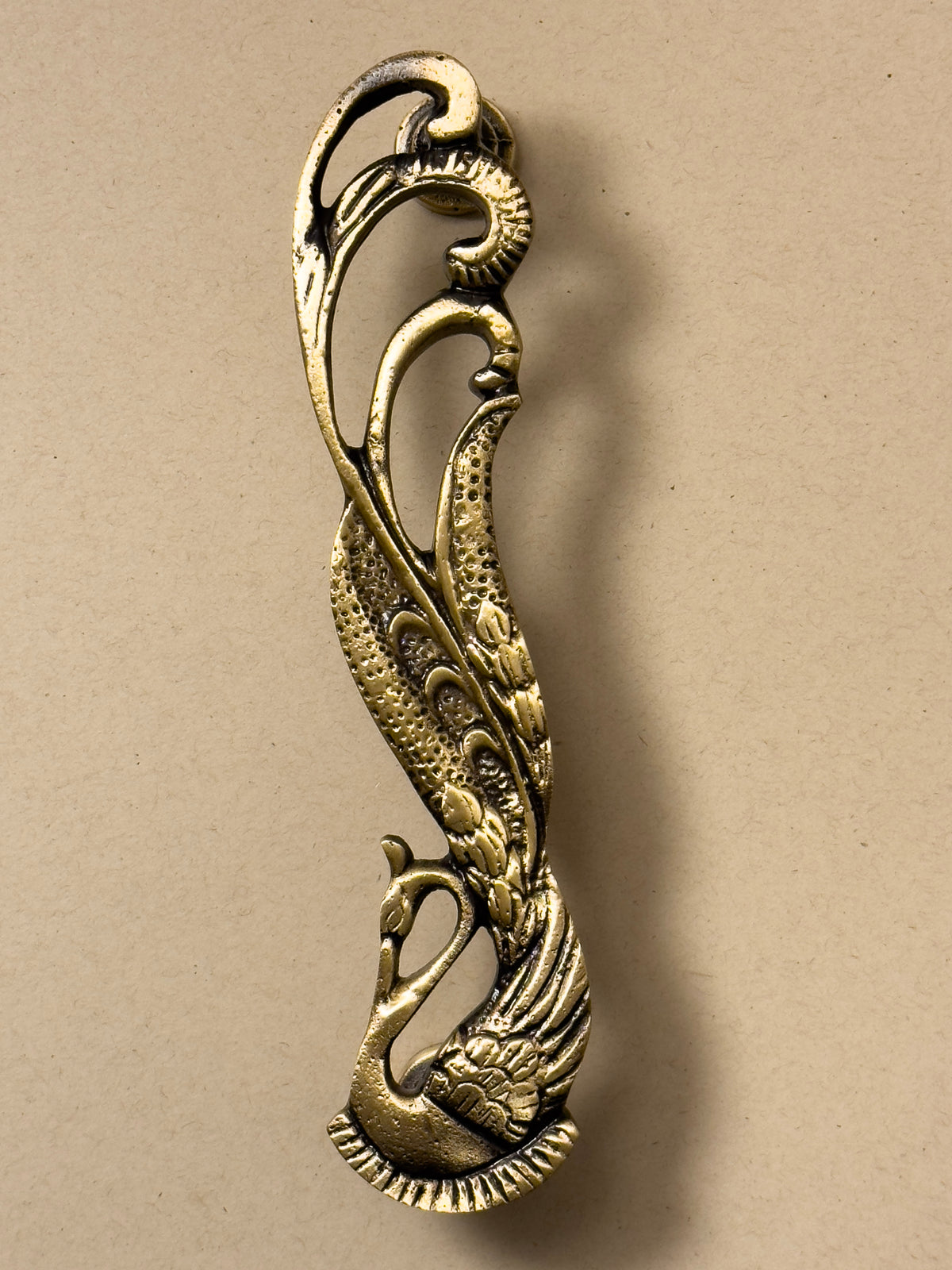 Antique Brass Peacock Cabinet & Door Handles/Pulls