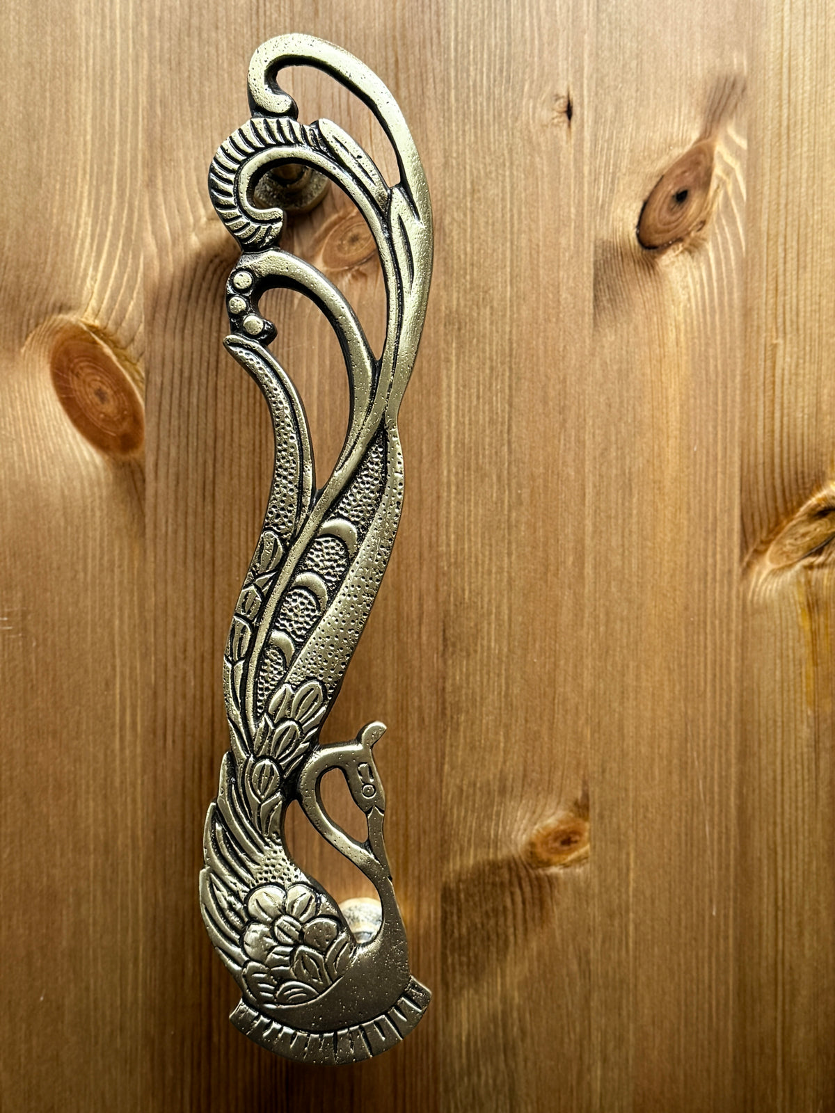 Antique Brass Peacock Cabinet & Door Handles/Pulls