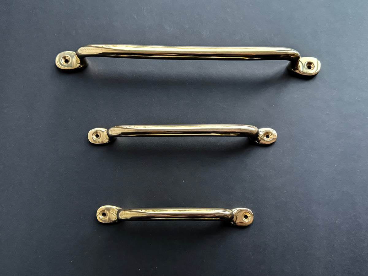Serene Polished Brass Cabinet & Dresser Handles/Pulls