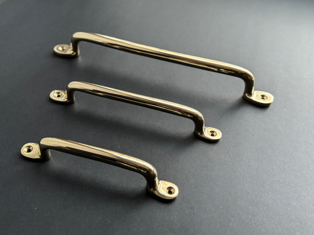 Serene Polished Brass Cabinet & Dresser Handles/Pulls