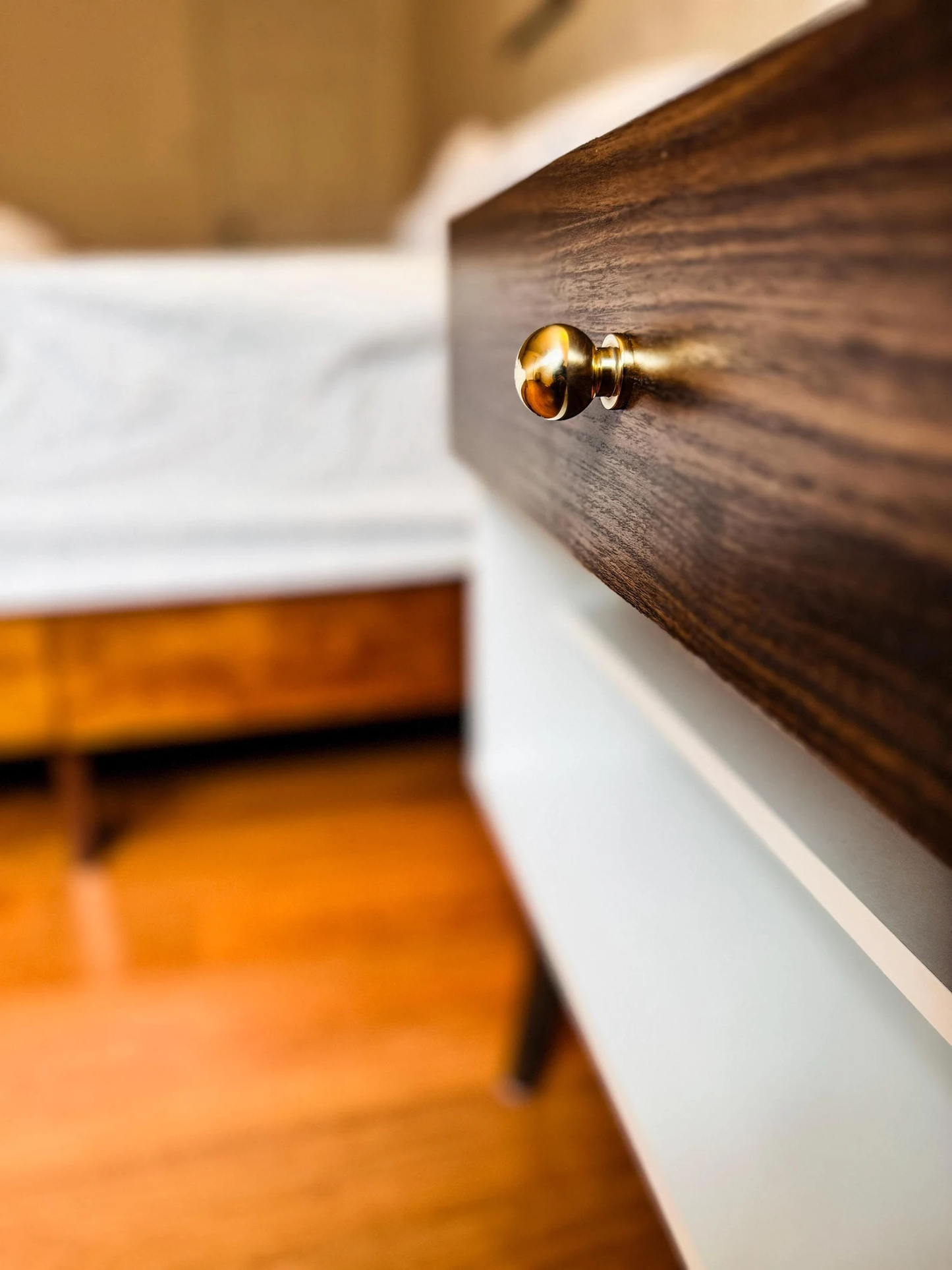 Boutons de porte et d'armoire en laiton poli