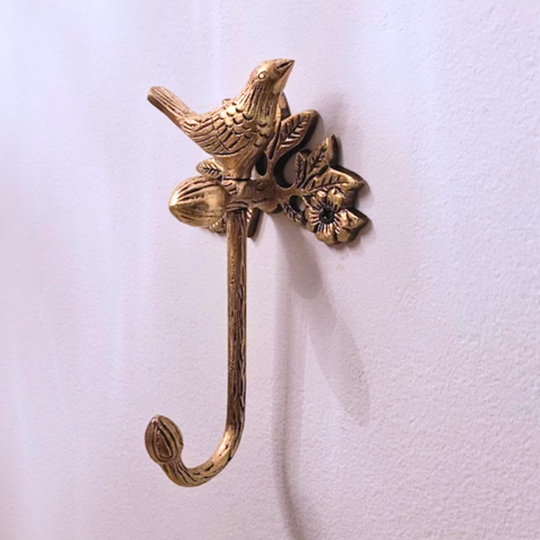 Brass Antique Bird Hook