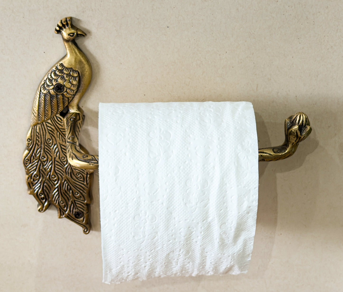 Peacock Antique Collection Bundle Pack (4 Pcs) | Towel Ring + Roll Holder + Hook + Rack