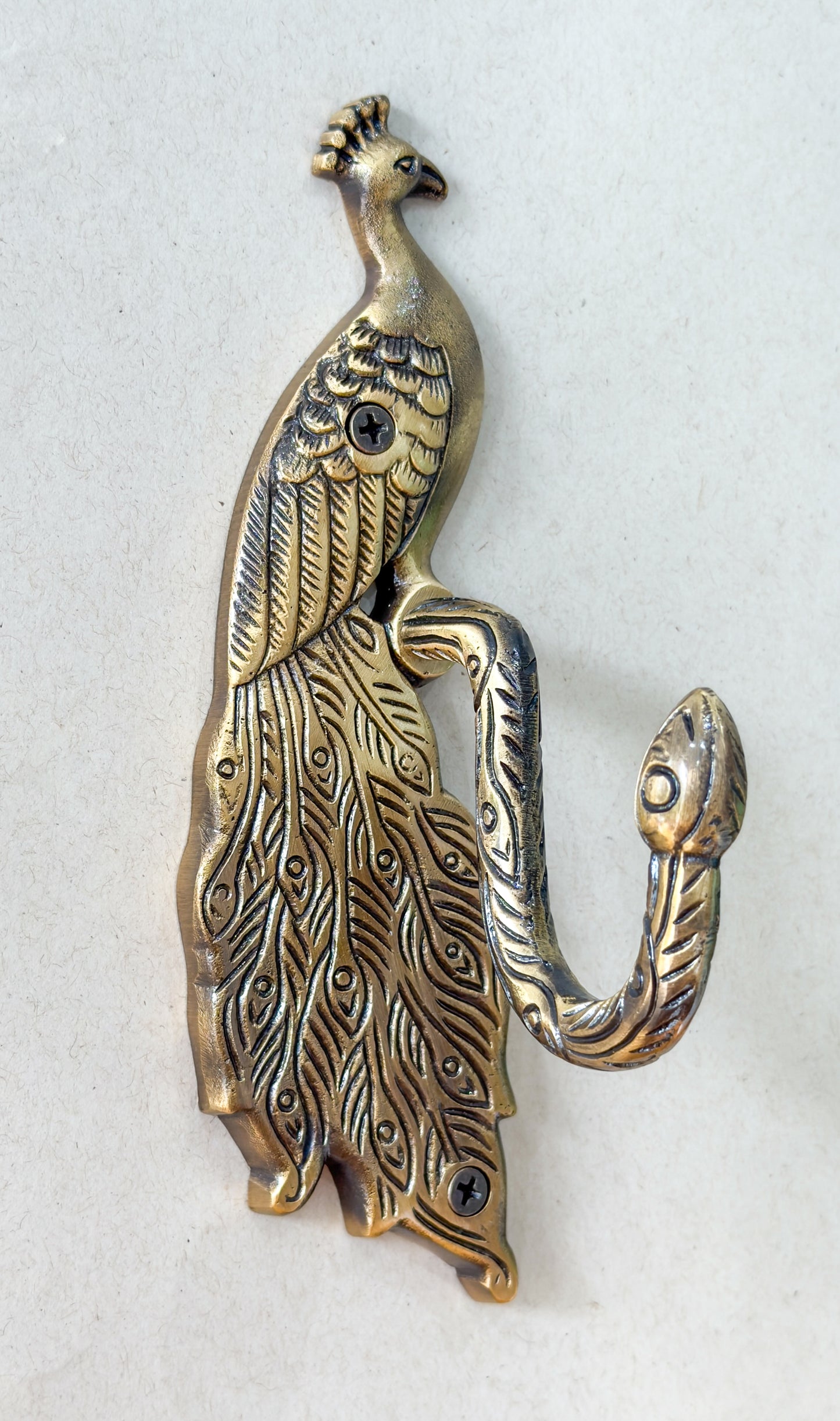 Peacock Brass Antique Hook