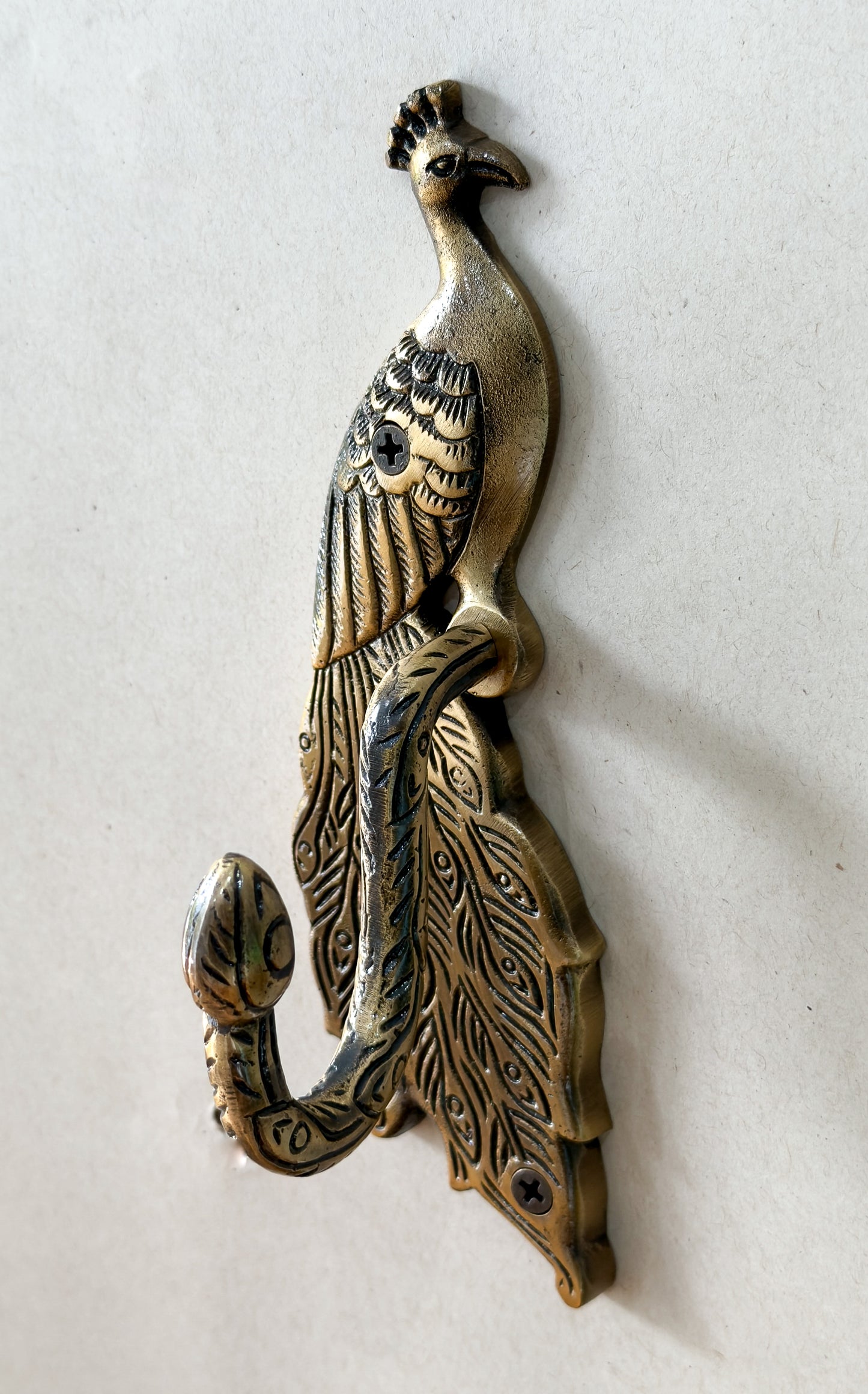 Peacock Brass Antique Hook