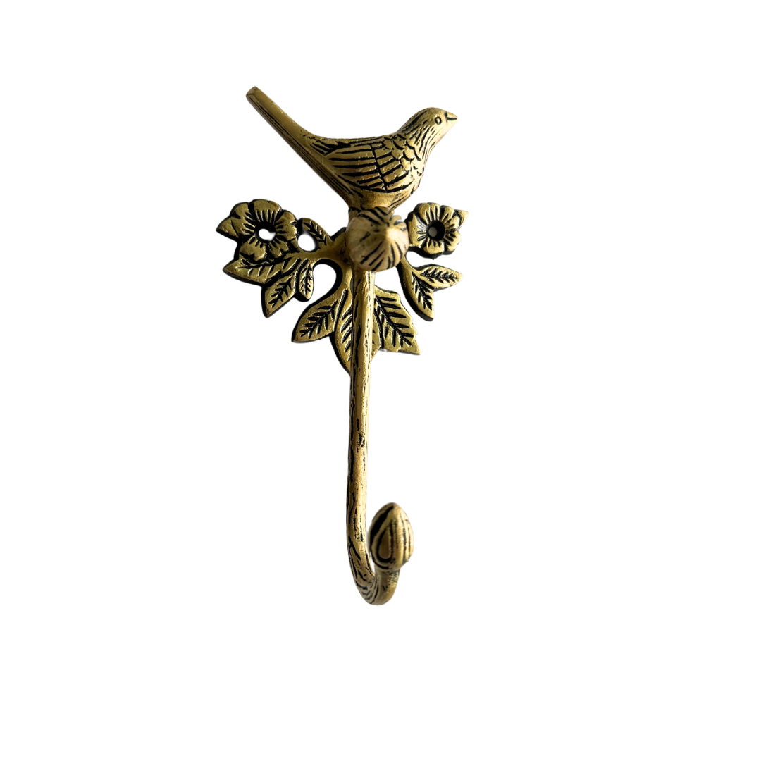 Brass Antique Bird Hook